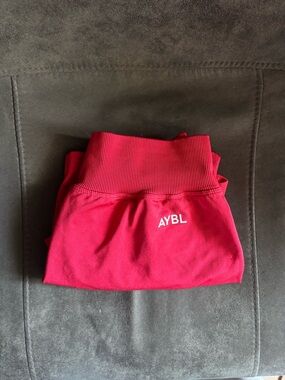 AYBL hot red High-Waist shorts